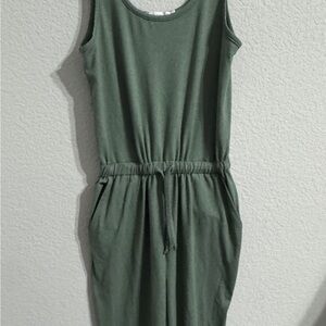 Threads 4 Thought Green Drawstring Sleeveless Jumpsuit